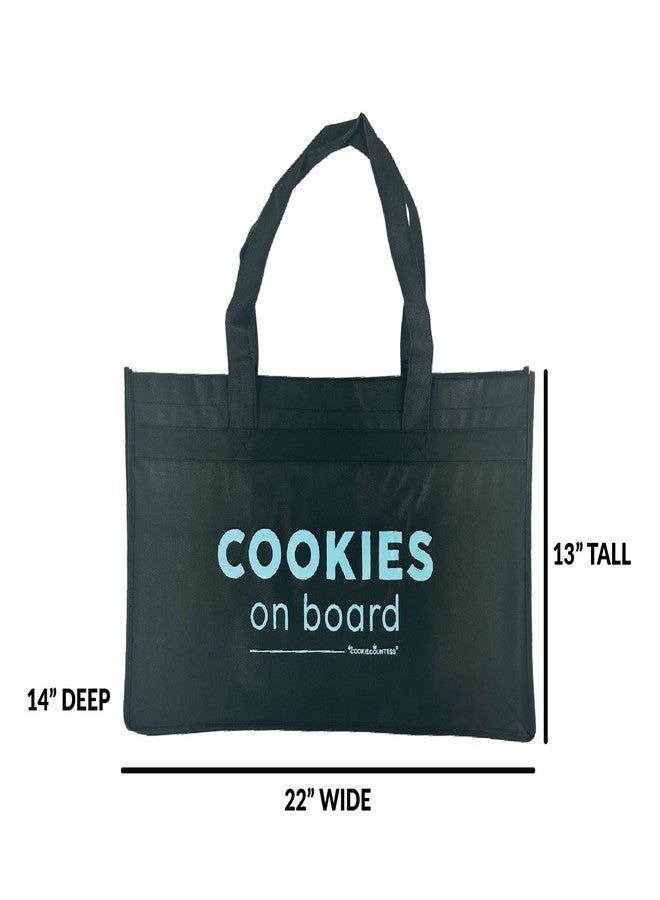 The Cookie Countess Inc حقيبة تسوق من شركة "ذا كوكي كاونتيس" للخبازين، لون أزرق مخضر. - Image 2